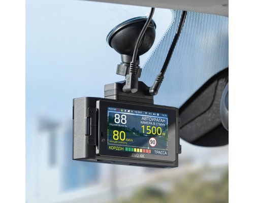 Видеорегистратор с сигнатурным радар-детектором iBOX EVO 4K LaserVision WiFi Signature Dual