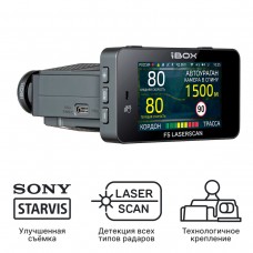 Видеорегистратор iBOX F5 LaserScan WiFi Signature Dualс сигнатурным радар-детектором