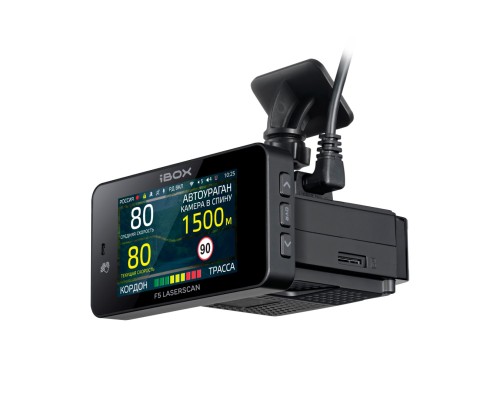 Видеорегистратор iBOX F5 LaserScan WiFi Signature Dualс сигнатурным радар-детектором