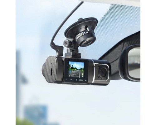 Видеорегистратор IBOX Flip GPS Dual, черный, 2 камеры