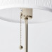 Лампа декоративная ИКЕА ОРСТИД, E27, 75 Вт, цвет арматуры: никель, цвет плафона/абажура: белый