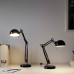 Лампа офисная ИКЕА FORSA (ФОРСО), E14, 40 Вт, цвет арматуры: черный, цвет плафона/абажура: черный