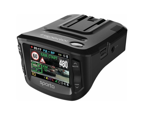 Видеорегистратор с радар-детектором Inspector Sparta, GPS/Глонасс, черный