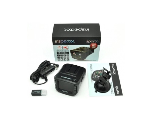 Видеорегистратор с радар-детектором Inspector Sparta, GPS/Глонасс, черный