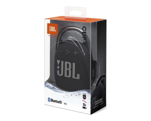 Портативная акустика JBL Clip 4, 5 Вт, черный