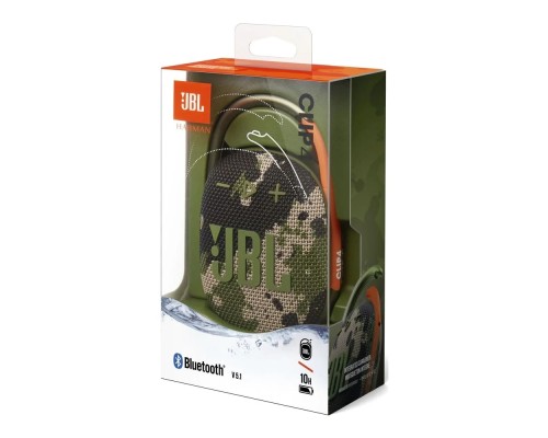 Портативная акустика JBL Clip 4, 5 Вт, камуфляж