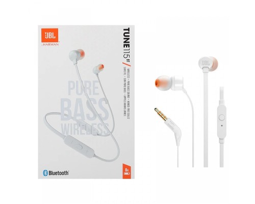 Беспроводные наушники JBL Tune 115BT, белый