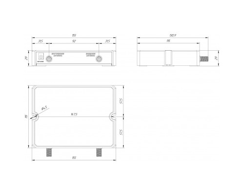 Трехдиапазонный репитер KROKS RK900/1800/2100-55 F (Крокс)