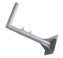 Кронштейн стеновой для внешней антенны Г-образный телескопический вынос 30-50 см