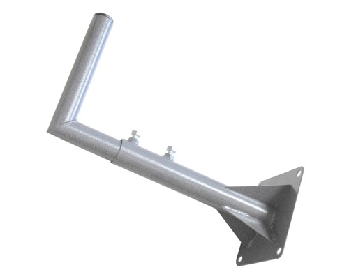 Кронштейн стеновой для внешней антенны Г-образный телескопический вынос 30-50 см