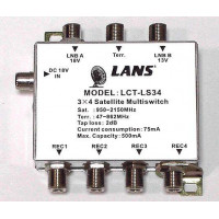 Мультисвитч LANS LCT-LS34 3x4 радиальный активный