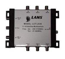 Мультисвитч LANS LCT-LS36 3x6 радиальный активный