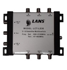 Мультисвитч LANS LCT-LS36 3x6 радиальный активный