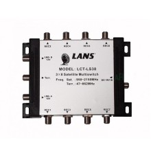 Мультисвитч LANS LCT-LS38 3x8 радиальный активный