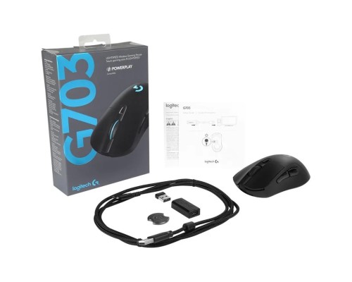 Игровая мышь Logitech G703 Lightspeed Black (910-005640)