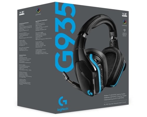 Беспроводная компьютерная игровая гарнитура Logitech G G935, черный (7.1 Lightsync Retail)