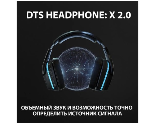 Беспроводная компьютерная игровая гарнитура Logitech G G935, черный (7.1 Lightsync Retail)
