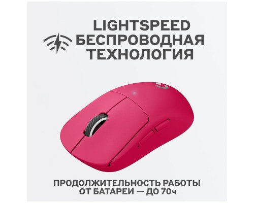 Беспроводная игровая мышь Logitech G Pro X Superlight, пурпурный