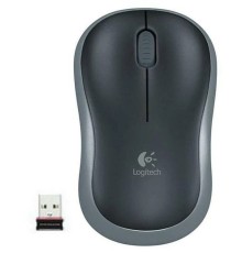 Беспроводная компактная мышь Logitech M186, серый (910-004131) 