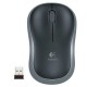 Беспроводная компактная мышь Logitech M186, серый (910-004131) 