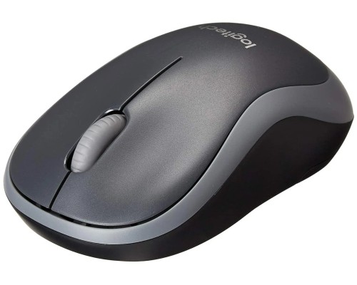 Беспроводная компактная мышь Logitech M186, серый (910-004131) 