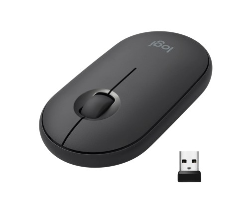 Беспроводная компактная мышь Logitech Pebble M350 Graphite (910-005602/910-005576)
