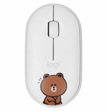 Беспроводная компактная мышь Logitech Pebble M350 Line Friends Brown (910-005781)