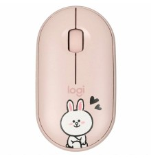 Беспроводная компактная мышь Logitech Pebble M350 Line Friends Pink (910-005782)
