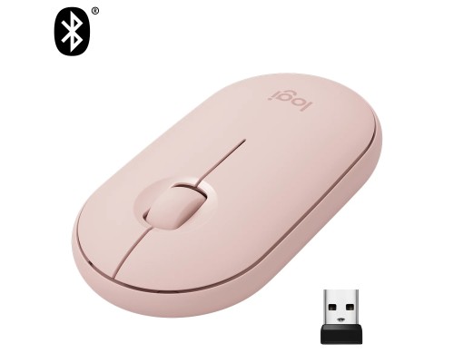 Беспроводная компактная мышь Logitech Pebble M350 Rose (910-005717)