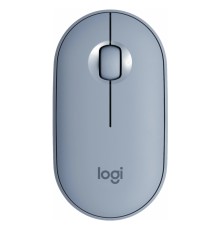 Беспроводная компактная мышь Logitech Pebble M350 Gray-Blue (910-005719 / 910-005598)