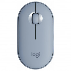 Беспроводная компактная мышь Logitech Pebble M350 Gray-Blue (910-005719 / 910-005598)