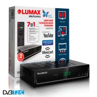 Lumax DV-3201HD DVB-T/T2/C Цифровой эфирный кабельный приемник, приставка, ресивер
