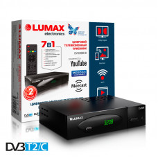 Lumax DV-3208HD DVB-T/T2/C Цифровой эфирный кабельный приемник, приставка, ресивер