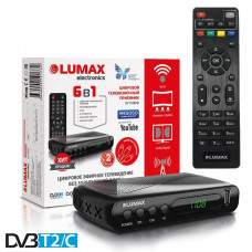 Lumax DV-1108HD DVB-T/T2/С Цифровой эфирный / кабельный приемник с обучаемым пультом ДУ