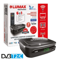 Lumax DV-2108HD DVB-T/T2/C Цифровой эфирный / кабельный приемник, приставка, ресивер