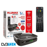 Lumax DV-2108HD DVB-T/T2/C Цифровой эфирный / кабельный приемник с обучаемым пультом ДУ