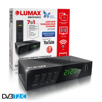 Lumax DV-2120HD DVB-T/T2/C Цифровой эфирный приемник, приставка, ресивер