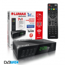 Lumax DV-2120HD DVB-T/T2/C Цифровой эфирный приемник с обучаемым пультом ДУ