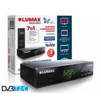 Lumax DV-3205HD DVB-T/T2/C Цифровой эфирный кабельный приемник, приставка, ресивер