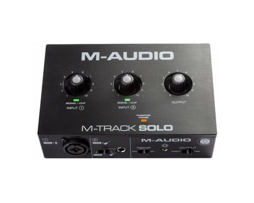 Звуковая карта (аудиоинтерфейс) M-Audio M-Track Solo, USB, фантомное питание