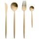 Набор столовых приборов Xiaomi Maison Maxx Stainless Steel Modern Flatware Set, золото