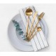 Набор столовых приборов Xiaomi Maison Maxx Stainless Steel Modern Flatware Set, золото