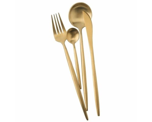 Набор столовых приборов Xiaomi Maison Maxx Stainless Steel Modern Flatware Set, золото