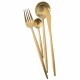 Набор столовых приборов Xiaomi Maison Maxx Stainless Steel Modern Flatware Set, золото
