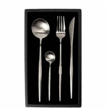 Набор столовых приборов Xiaomi Maison Maxx Stainless Steel Modern Flatware Set, серебро