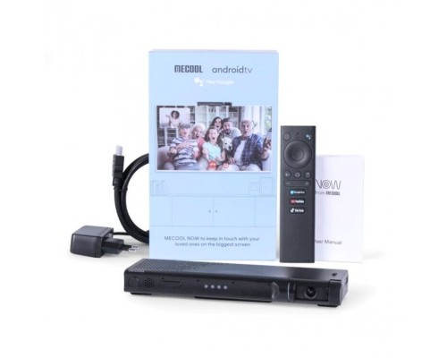MECOOL NOW KA2 медиаплеер с камерой AndroidTV 10 / 2Gb/16Gb S905X4 (Для TikTok, Zoom, Google Duo)