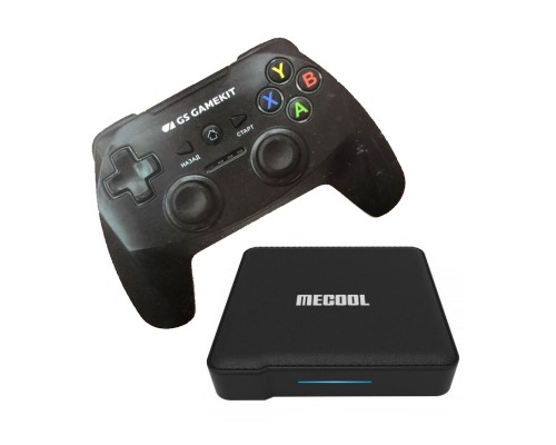 Комплект MECOOL KM1 Deluxe + Геймпад / 4Gb/32Gb DDR4