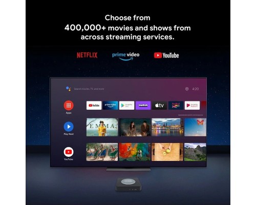 Медиаплеер MECOOL KM2 Plus 2/16 Gb, Ultra HD 4K, Android TV, черный