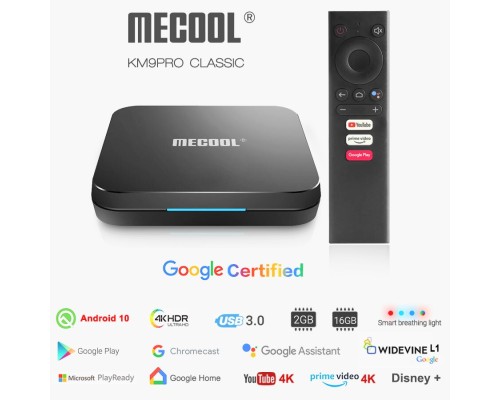 Комплект MECOOL KM9 PRO Deluxe + Геймпад / 4Gb/32Gb DDR4