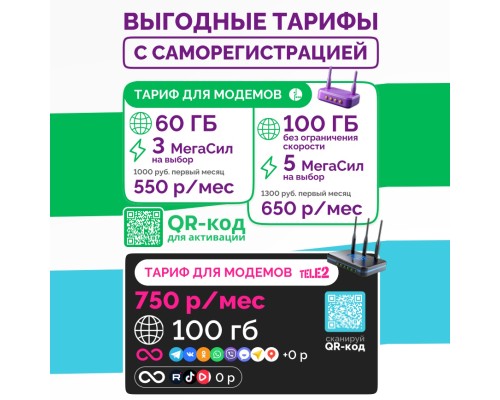 Wi-Fi 4G LTE маршрутизатор (роутер) World Vision 4G Connect Standard (с аккумулятором) + SIM карта (тариф 60 - 100Гб)